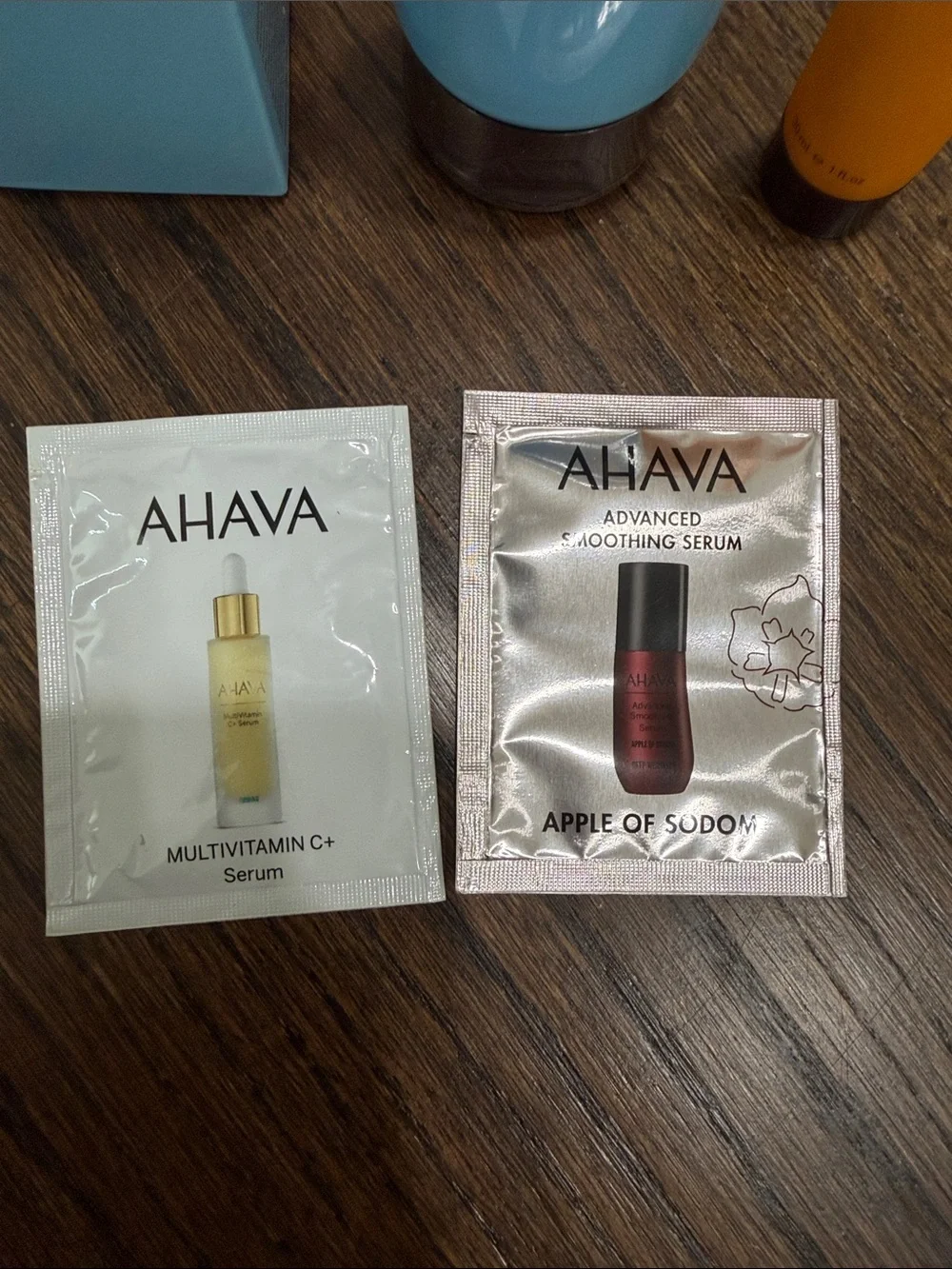 AHAVA Mandarin & Cedar wood Hand Cream, Dead Sea Mud Body Cream and samples